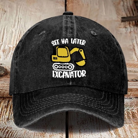 Mens Hats Unisex Baseball Vintage Embroidered Distresed Boys Adjustable Outdoor Caps for Men Black One Size