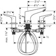 thumbnail image 4 of Hansgrohe Focus Widespread Faucet 100 with Pop-Up Drain, 1.2 GPM in Chrome, 4 of 4