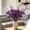 Purple, variant on 5-Pack Artificial Pampas Grass & Butterfly Orchid Stems, Fall Faux Silk Flower Bouquet for Home Wedding Party Indoor Garden Decor