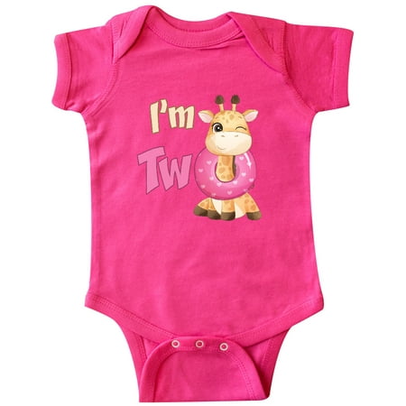 

Inktastic I m Two Giraffe Gift Baby Boy or Baby Girl Bodysuit