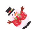 thumbnail image 3 of Tenedor de dibujos animados Utensilio de corte Navidad Navidad Muñeco de nieve Cuchara Funda Protector de manga Bolsa de ropa Vajilla Decoración Guardurnaity ZHF0219, 3 of 5