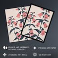 thumbnail image 2 of Pink Foxglove Flowers Simple Bright Floral Design Living Room Large Wall Art Poster Print Thick Paper 18X24 Inch, 2 of 5