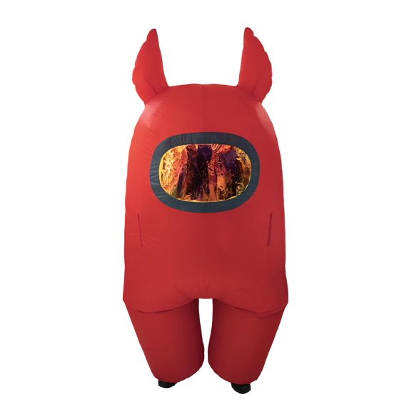 Disfraz Inflable YuMe Among Us Rojo con Sombrero para Adultos