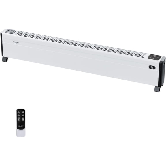 48'' Electric Baseboard Heater with Remote, Convection Space Heater 1500W, Overheat & Tip-over Protection, 3 Adjustable Heating Modes, Touch Panel, for Indoor Home Bedroom Office