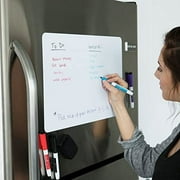 17"x12" Whiteboard for Fridge with Stain-Resistant Technology, Refrigerator Board Planner In Flat Package