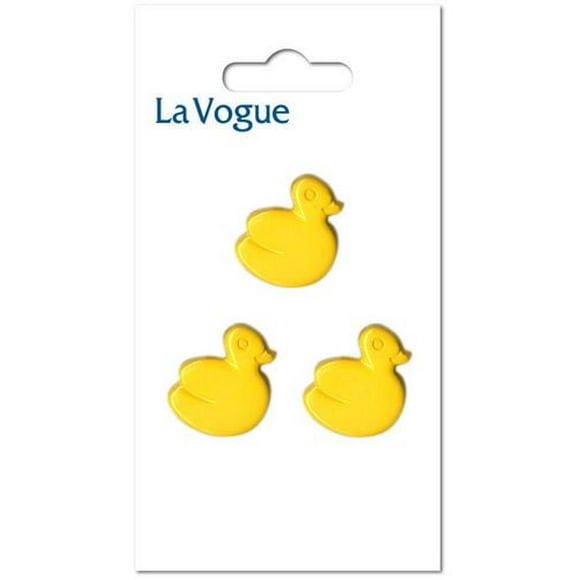 La Vogue 18 mm Shank Button - Yellow Duck, La Vogue buttons and closures offer you the most fashionable and contemporary assortment of styles and colours.