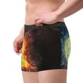 thumbnail image 2 of Fuzoiu Tennis Ball On Fire And Water Print Men's Ultra Breathable Underwear,No Riding Up Boxer Briefs with ComfortFlexible Waistband-Medium, 2 of 5