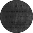 thumbnail image 1 of Ahgly Company Indoor Round Abstract Gray Modern Area Rugs, 5' Round, 1 of 4