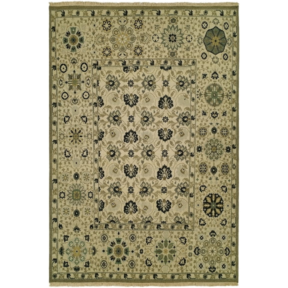 Kalaty Caspian Area Rug CP-834 Transitional Contemporary Design with Rectangle Multi, 2' x 3'