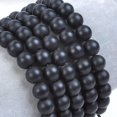 thumbnail image 4 of Natural Healing Power Gemstone Crystal Beads Unisex Adjustable Macrame Bracelets 8mm,Matte Onyx, 4 of 4