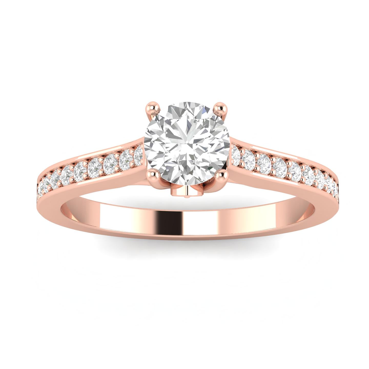 1/2ctw Diamond Engagement Ring in 10k Rose Gold