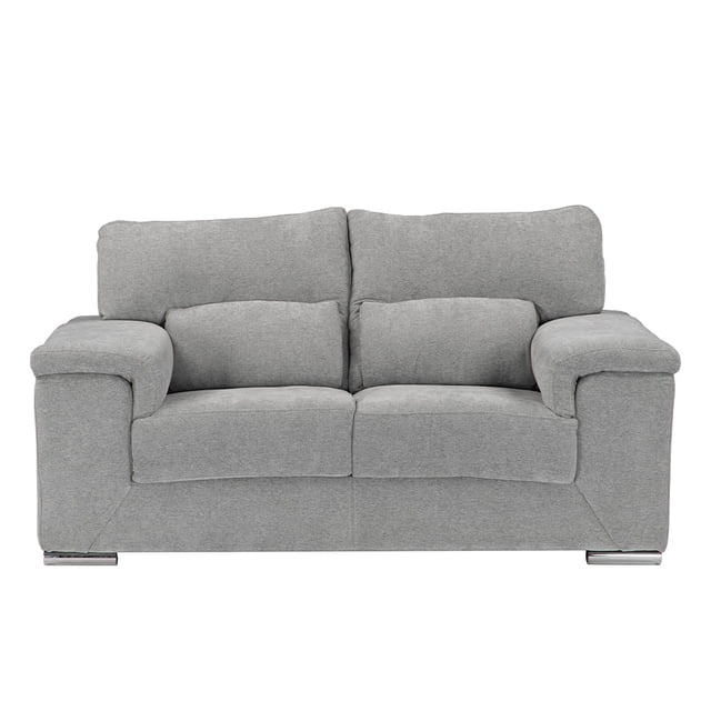 Sofá Love Seat TRINITY Kaizen 2 Plazas Gris Claro para Sala