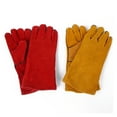 thumbnail image 3 of Mistaha Gants de Soudage en Cuir Rouges Épaissis avec Poignets Allongés pour la Sécurité et la Protection au Travail, 3 of 6