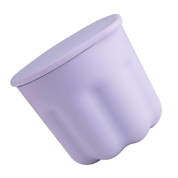 Taza Limpiadora De Brochas De Maquillaje, Multifuncional, Segura, PP TPR, Cuenco Limpiador De Brochas Cosméticas, Cuenco De Limpieza De Silicona Con Rejilla De Secado Para Brocha(púrpura)