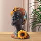 thumbnail image 4 of Estatua de mujer africana, estatua africana de resina, figura de mujer africana creativa de girasol para centro de mesa, estantería de escritorio para, 4 of 6