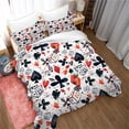 thumbnail image 2 of 3D Abstract Playing Card Dice Quilt Cover Set Bedding Set Duvet Cover, 2 of 3