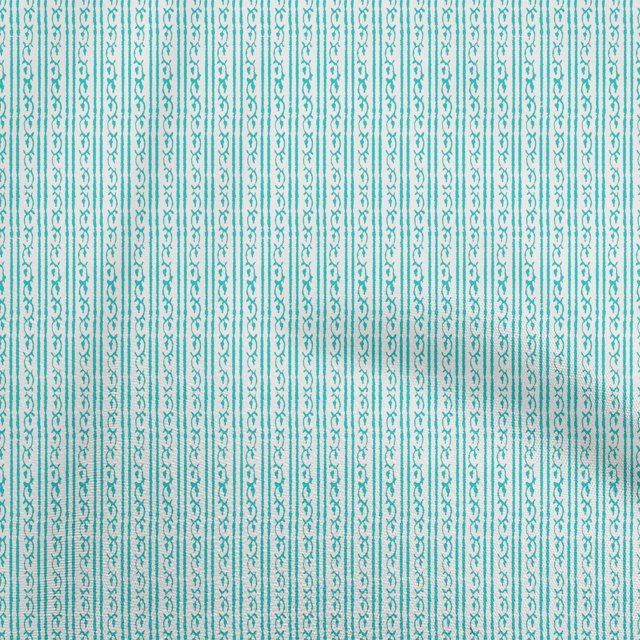 oneOone Cotton Cambric Turquoise Blue Fabric Block Sewing Craft Projects Fabric Prints By Yard 42 Inch Wide-Y8
