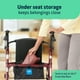 thumbnail image 5 of Andador de acero Medline para adultos con movilidad reducida, color burdeos, capacidad de peso de 159 kg, ruedas de 15 cm, plegable, asas ajustables, andador con ruedas para personas mayores., 5 of 5