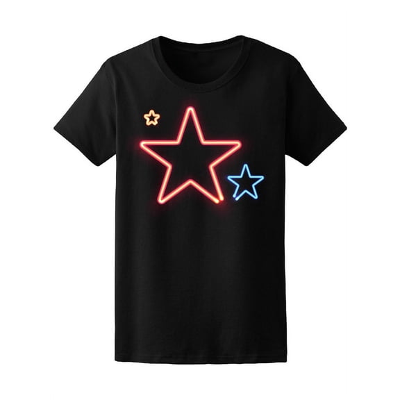 Minimalist Sharp Stars T-Shirt Women -Image by Shutterstock, Female Small
