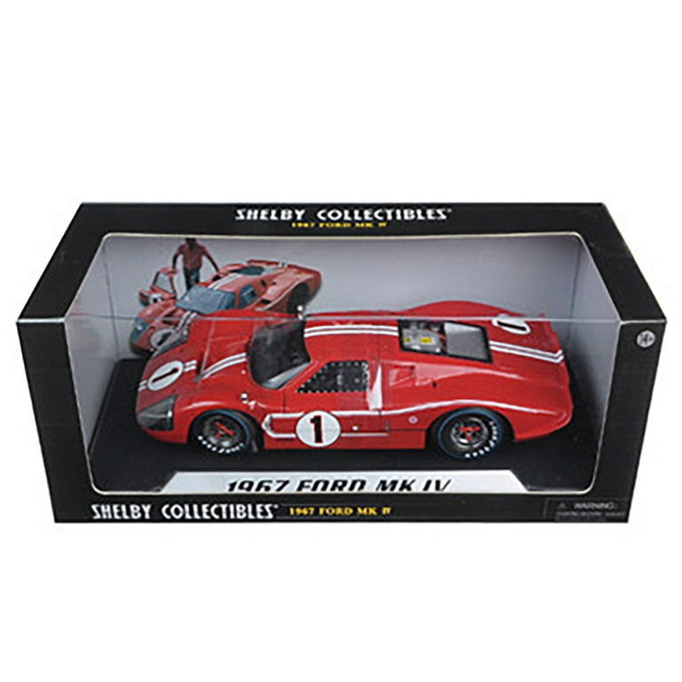 Shelby Collectibles Diecast 1967 Ford GT MK IV No.1 Red, LeMans 24