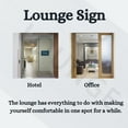 thumbnail image 6 of ADA CENTRAL SIGNS - 6" X4" Lounge Sign - ADA Compliant Tactile Graphics Grade 2 Braille Text | Wall Mount Plastic Sit, Relax, Waiting Room Sign for Office, Hotel, School, Apartment, and Restaurant, 6 of 7