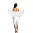 thumbnail image 2 of YiZYiF White Angel Costume for Women Angel Dress and Wings Headband Cosplay Halloween Carnival Party White B L, 2 of 7