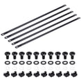 thumbnail image 1 of Uxcell 1U Horizontal Cable Managers, 5 Pack 19 Inch Rack Cable Bar Rack Mount Cord Management Metal Wire Organizer, 1 of 5