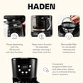 thumbnail image 4 of Haden Heritage 4 Slice Wide Slot Toaster & Coffee Maker, Black & Chrome, 4 of 10