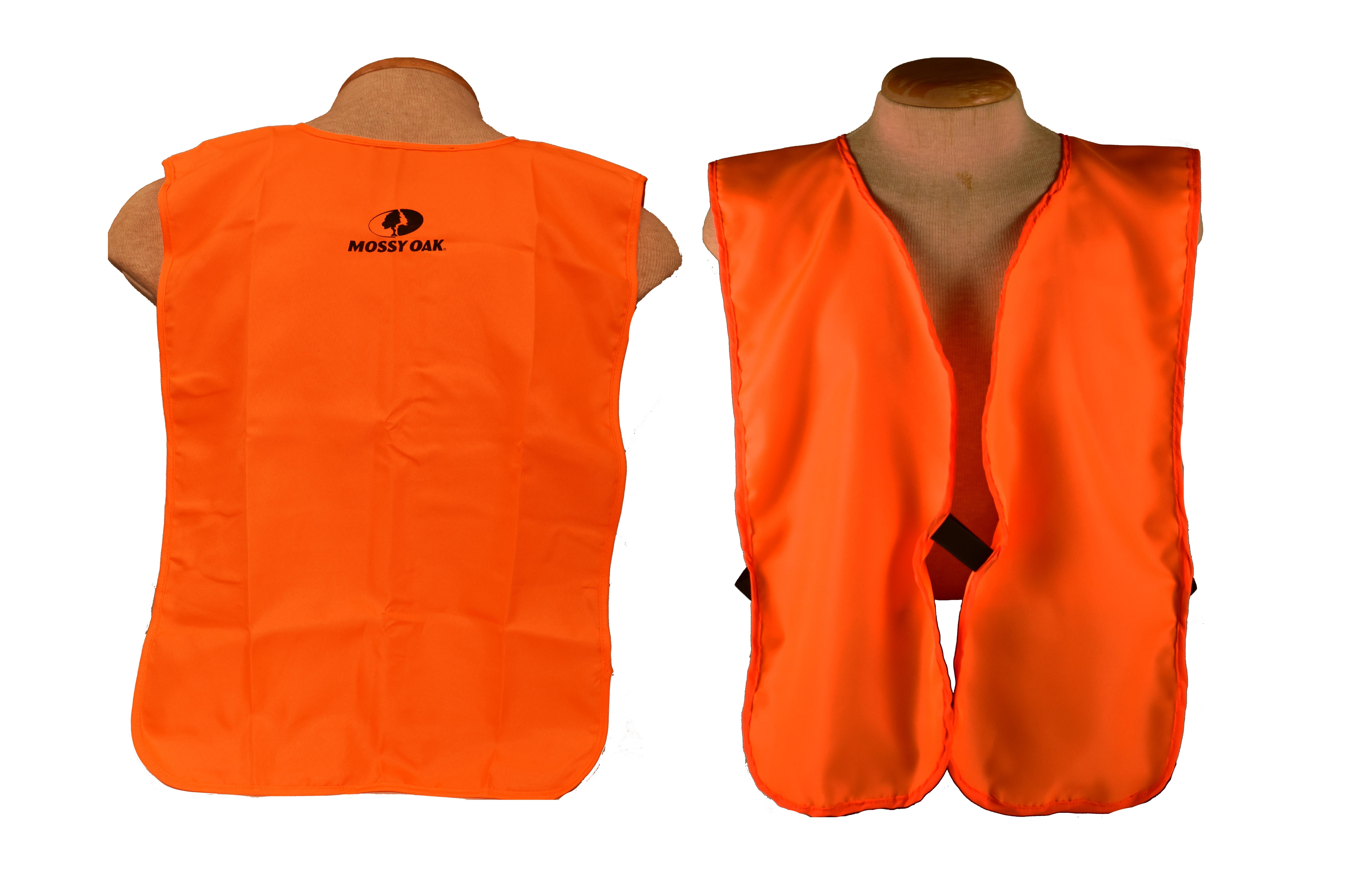 Mossy Oak Hunters Hunting Safety Vest Blaze Orange size Large L NEW 