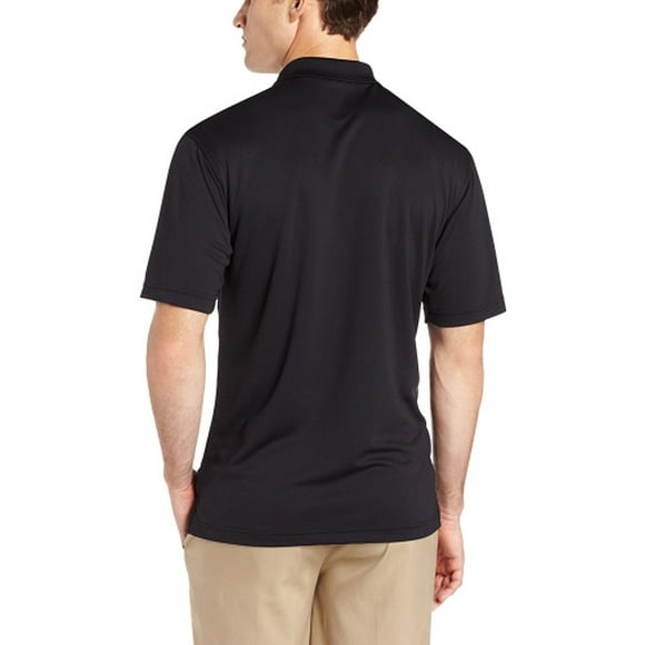 (XX-Large, Caviar) - PGA TOUR Men's Short Sleeve Airflux Solid Polo