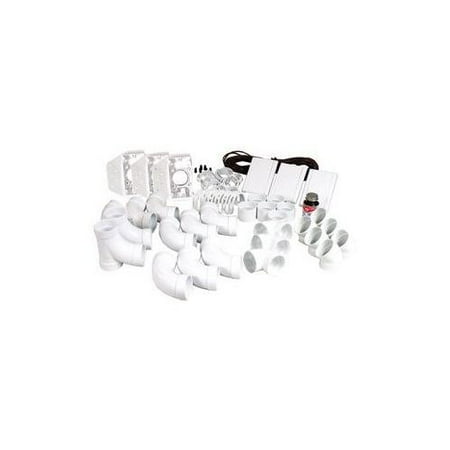 Airvac AIRVAC VM3VK Low-Voltage 3-Valve White Installation Kit MSSVM3VK