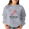thumbnail image 2 of guisaled Funny Couples Valentines Sweatshirts for Women Men Funny Graphic Couple Matching Outfits Valentines Day s Valentines Day s, 2 of 5