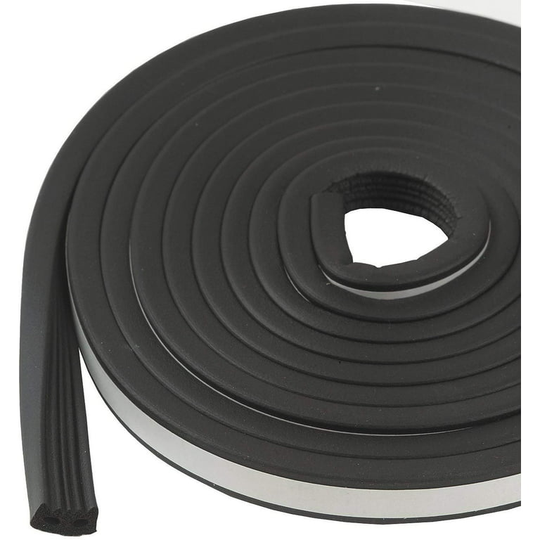 M-D Building Products 1033 M-D 5/16 0 Black Epdm T, Weather-Strip 19/32 Rubber, Ft Tape, 10 All W in in Profile L X