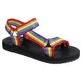 thumbnail image 2 of SNJ Women's Open Toe Slide Flat EVA Foam Hook and Loop Sandal, 2 of 2