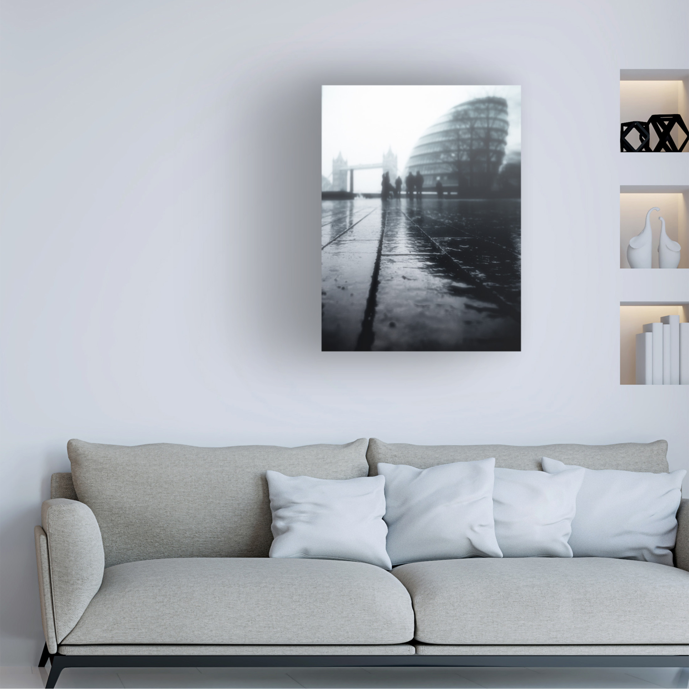 Trademark Fine Art David George Misty Hall Canvas Wall Art