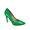 Jade, variant on Women's Classic Multi Color Slip On Stiletto Heels Dress Casual Patent High Heel Pumps ( White, 7.5)