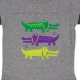 thumbnail image 3 of Inktastic Mardi Gras Holiday Alligators Boys or Girls Baby Bodysuit, 3 of 4