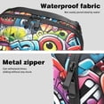 thumbnail image 4 of Graffiti Charger Pouch and Storage Box: Oxford Cloth Waterproof USB Cable Organizer and Cell Phone Cord Holder - 5.9x9.44x3.14 in, 4 of 6
