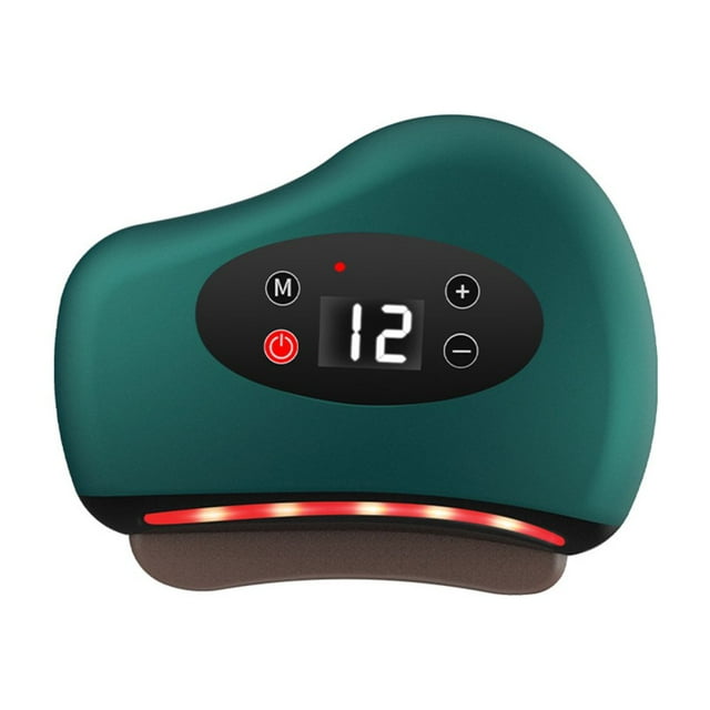 Electric Guasha Massager Hot Stone Heating Scraping Board USB Charging Vibration Massager