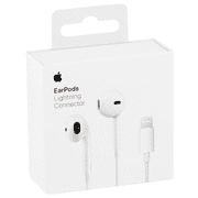 Apple EarPods Headphones with Lightning Connector, Wired Ear Buds for iPhone with Built-in Remote to Control Music, Phone Calls, and Volume