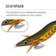 thumbnail image 2 of 10Uds. Plantilla De Calamar Luminosa, 19G, Hundimiento Lento, 3,5 #, Herramientas De Pesca Nocturna (Estilo A), 2 of 4