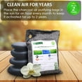 thumbnail image 7 of Charcoal Bags Odor Absorber (Large, 4Pack x 200g), Nature Fresh Bamboo Charcoal Air Purifying Bags, Activated Charcoal Odor Absorber for Home, Car, Closet, Pets, Basement Odor Eliminator -Grey, 7 of 7