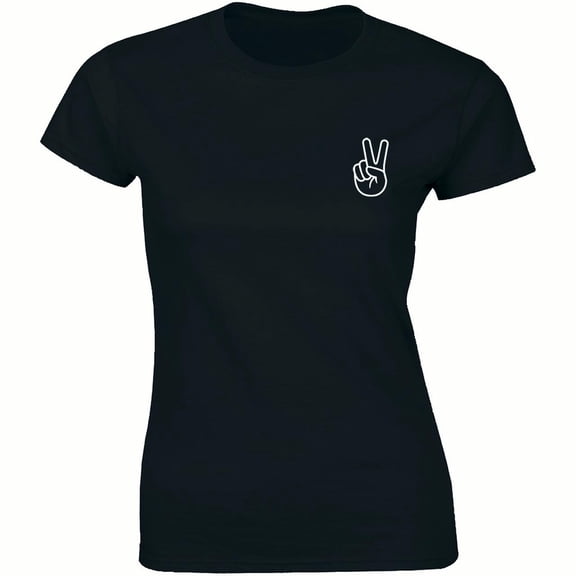 Peace Sign Fingers Hand Sign Peace Symbol Women's T-Shirt