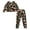 Black-Santa Claus Snowflake, variant on HELLHERO Thanksgiving Pajama Set Fall Pjs Set Skull Ghost Printed Sleepwear Round Neck Loungewear Pumpkin Printed Nightwear with Pockets, L