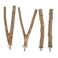 thumbnail image 3 of Juego de soporte para percha de pájaros, jaula de madera natural, soporte para percha para loros para trepar y jugar, 3 of 14