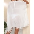 thumbnail image 5 of Swimsuit Cover Up for Women Plus Size Bathing Suit Cover Ups Casual Beach Cover Up with Fringed Hem Shermie, 5 of 6