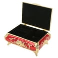 thumbnail image 4 of Vintage Jewelry Box, Exquisite Craftsmanship Vintage Jewelry Storage Box  For Store Jewelry Gold Red, 4 of 8