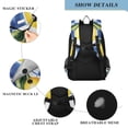 thumbnail image 4 of FORMRS Unisex School Backpack 17" Student Travel Bag with Laptop Compartment, Lemon Checkered, 4 of 7
