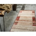 thumbnail image 4 of Unique Loom Autumn Collection Rustic Border Casual Warm Toned Runner Rug, 2 x 6 Feet, Beige/Brown, 4 of 10