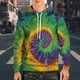 thumbnail image 2 of Nueva sudadera con capucha cómoda de moda con estampado 3D de teñido anudado, estampado vintage de los años 1980 y 1970 para hombres, adultos, maquillaje, fiesta, informal, todos los días, 2 of 5